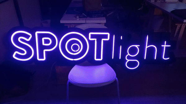 Néon LED Spotlight GIF